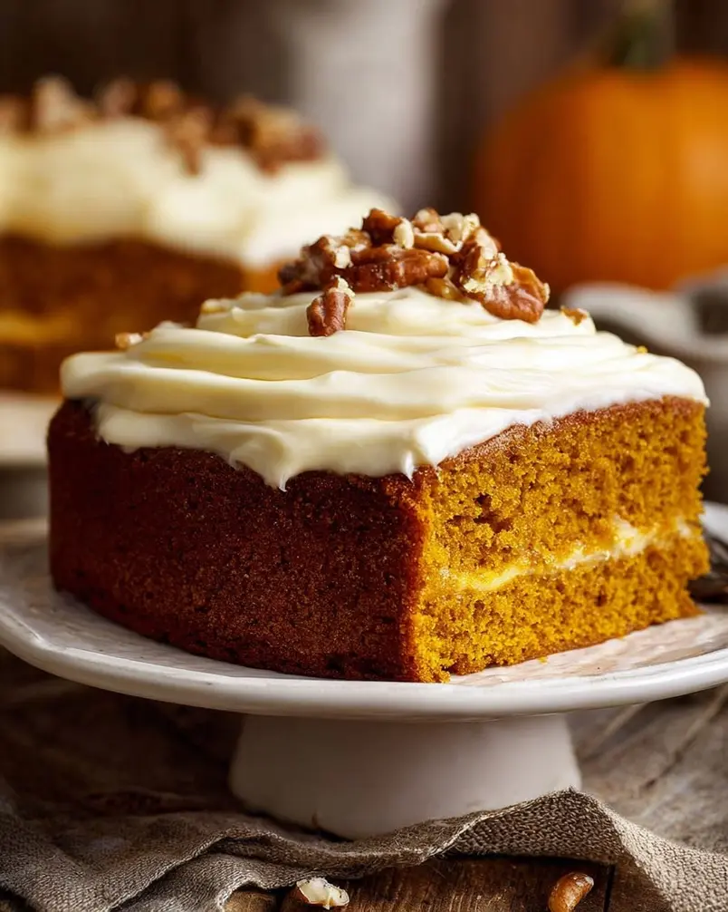 Pumpkin Cake with Cream Cheese Frosting 2 Ingredients for pumpkin cake with cream cheese frosting laid out neatly
