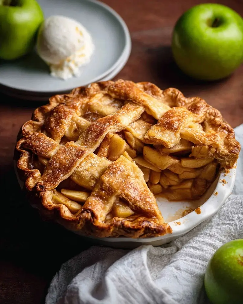 My Perfect Apple Pie 2 Fresh apples being sliced for pie filling