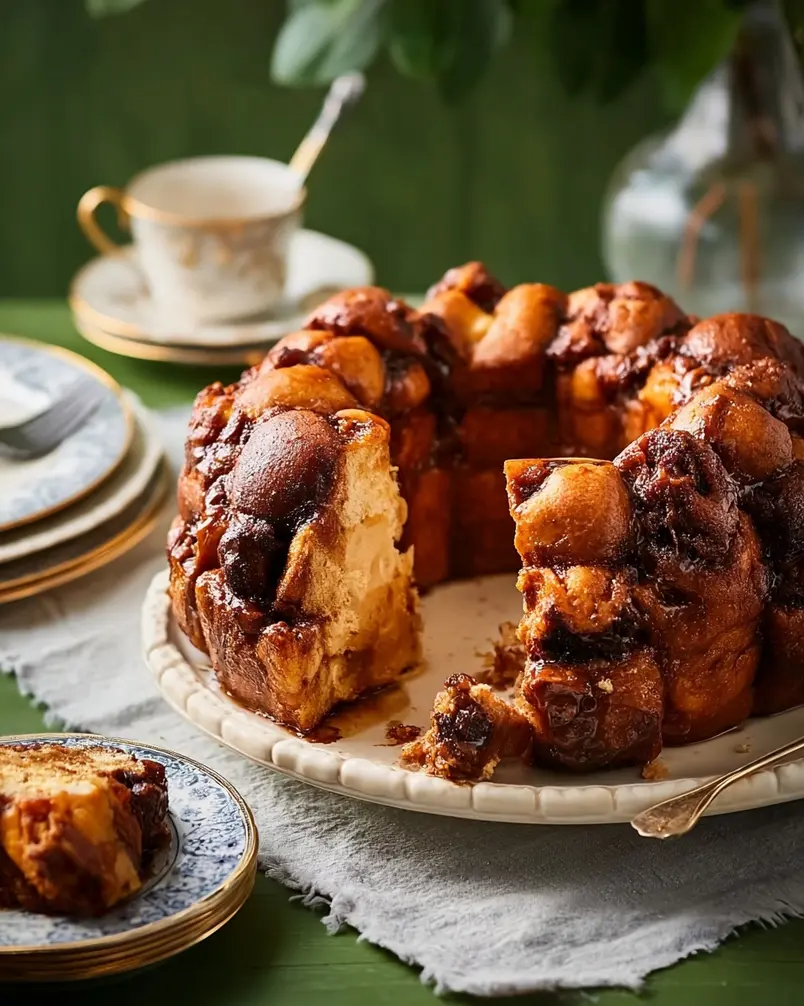 Best Monkey Bread 2 Close-up of monkey bread dough balls being arranged in a baking pan