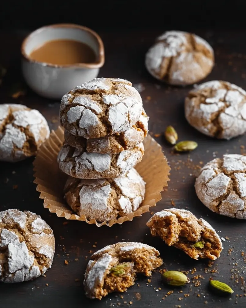Dirty Chai Earthquake Cookies 3 Baking tray with dirty chai earthquake cookies fresh out of the oven