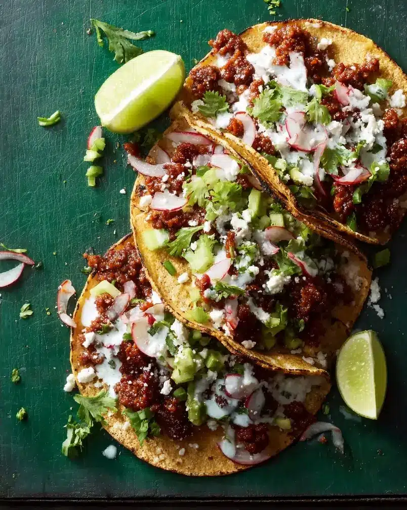 Easy Chorizo Street Tacos 2 Preparing vibrant ingredients for easy chorizo street tacos