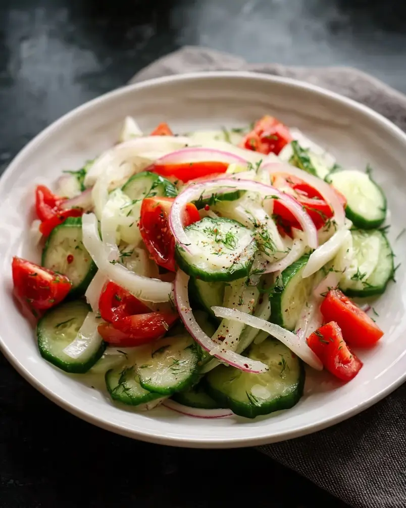 Summer Cucumber Jicama Salad 2 Fresh ingredients for Summer Cucumber Jicama Salad being chopped and prepped.