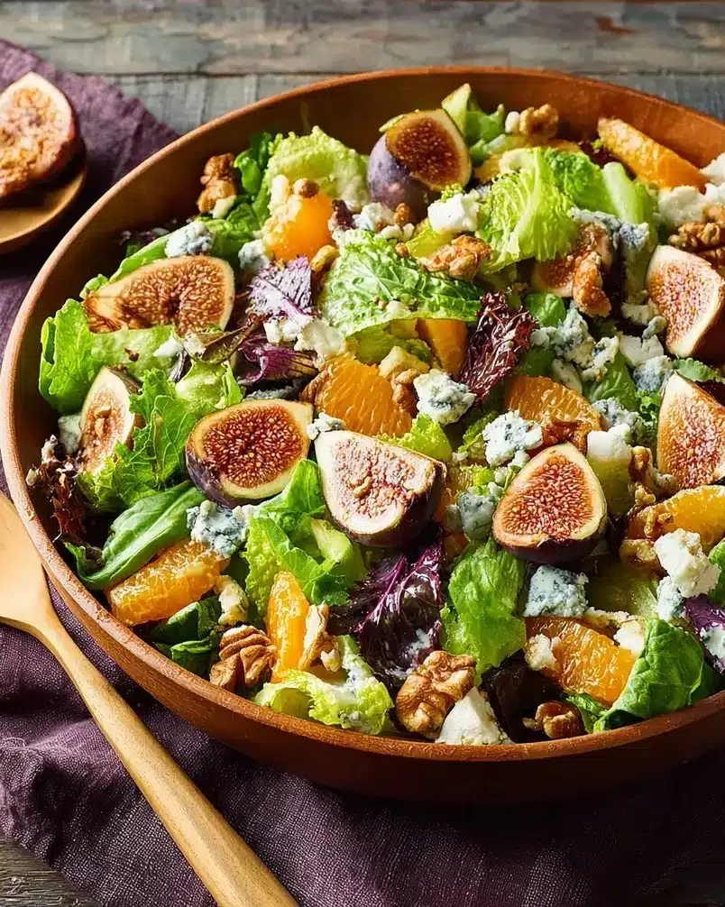 Orange, Fig, and Gorgonzola Salad 3 Close-up of hands carefully segmenting an orange for the Orange, Fig, and Gorgonzola Salad.