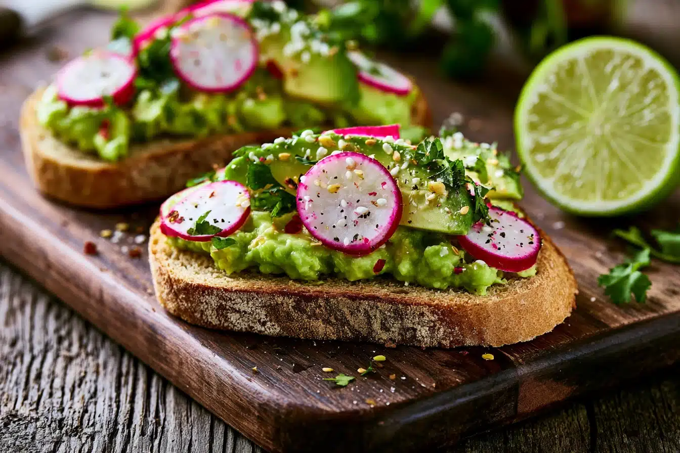 Avocado Toast with Radish 2 Avocado Toast with Radish