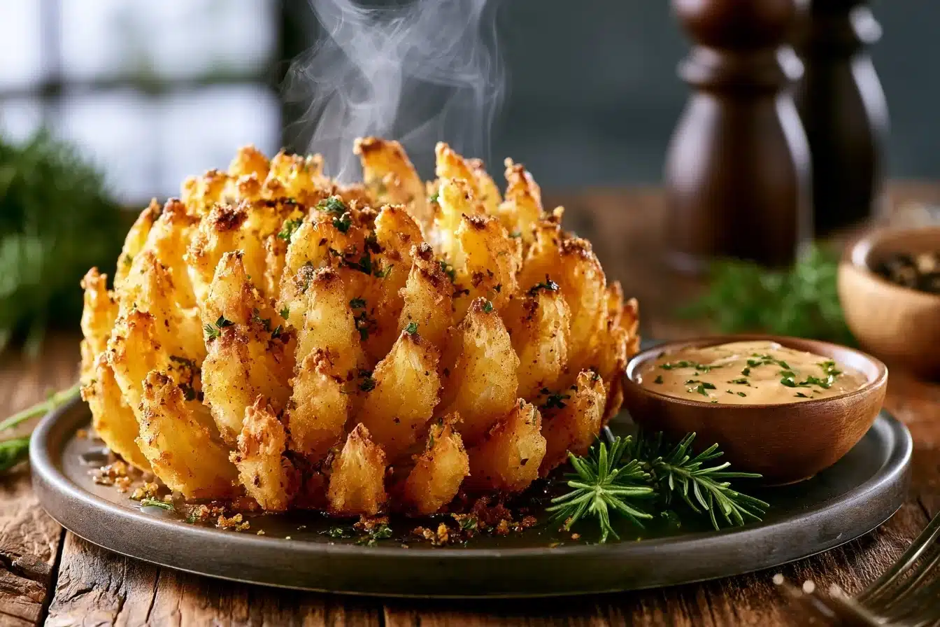 Air Fryer Blooming Onion with Zesty Dipping Sauce 2 Air Fryer Blooming Onion with Zesty Dipping Sauce