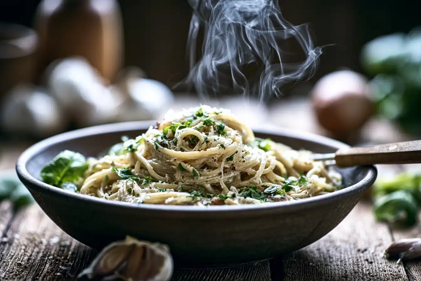 Insanely Good Creamy Garlic Parmesan Pasta in Under 20 Minutes 2 Insanely Good Creamy Garlic Parmesan Pasta in Under 20 Minutes