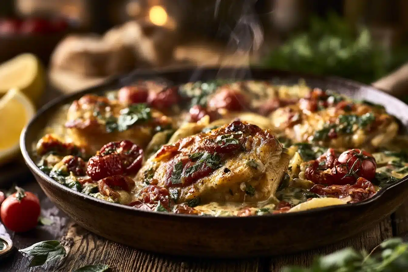 One-Pan Creamy Tuscan Chicken 3 One-Pan Creamy Tuscan Chicken