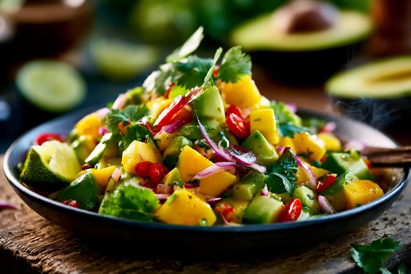 Spicy Mango Avocado Salad 2 Spicy Mango Avocado Salad