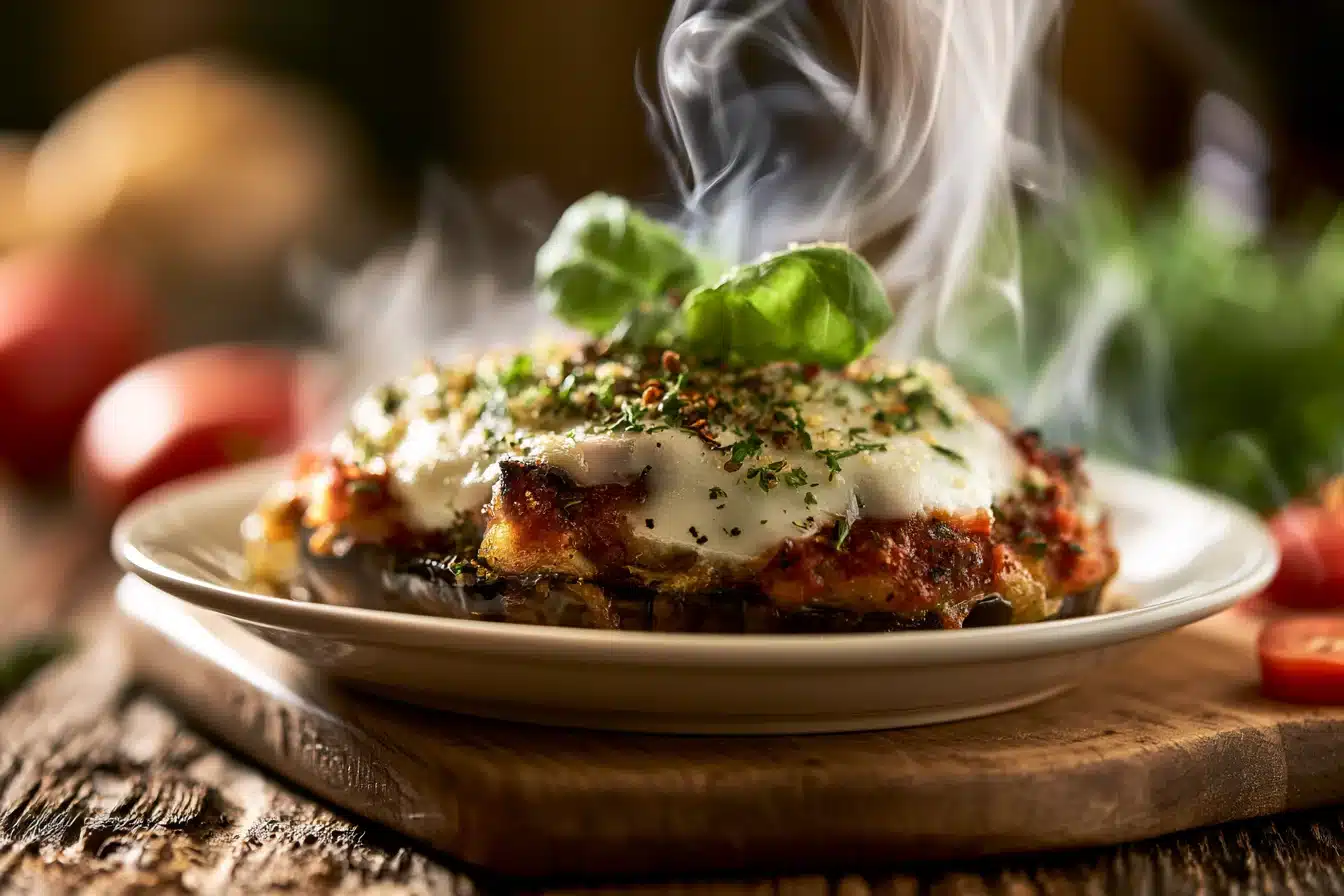 Baked Eggplant Parmesan 2 Baked Eggplant Parmesan