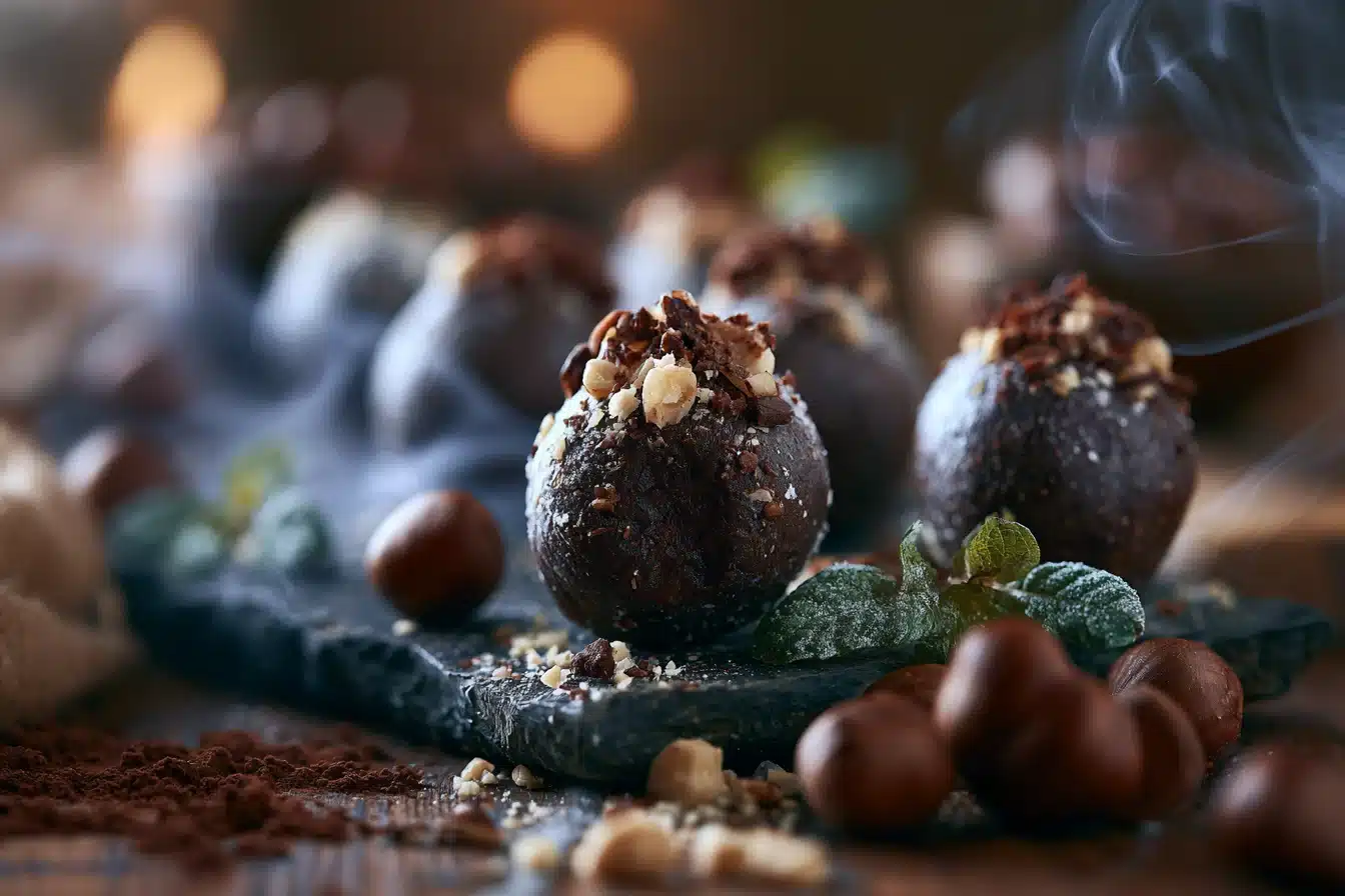 Chocolate Hazelnut Energy Balls 2 Chocolate Hazelnut Energy Balls