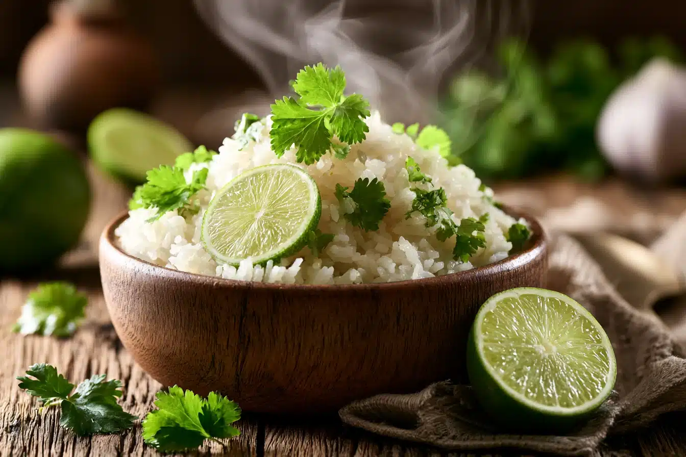 Coconut Lime Rice with Cilantro 2 Coconut Lime Rice with Cilantro