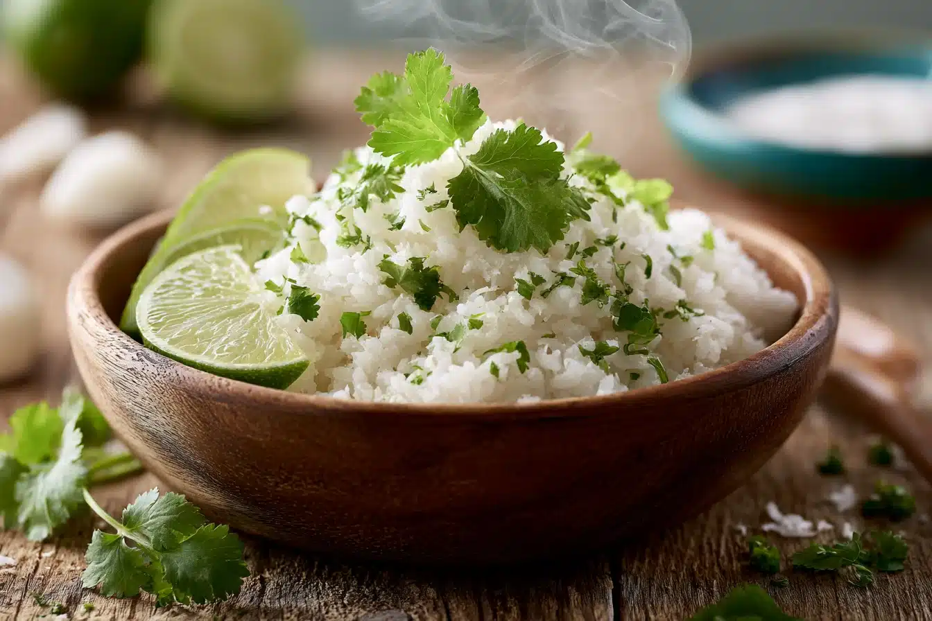 Coconut Lime Rice with Cilantro 3 Coconut Lime Rice with Cilantro