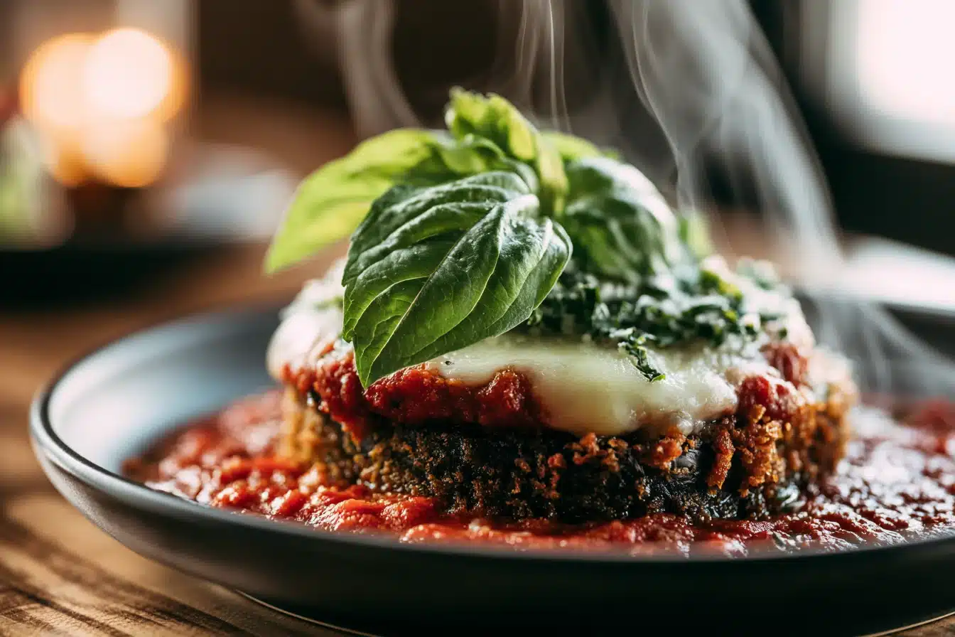 Crispy Baked Eggplant Parmesan 2 Crispy Baked Eggplant Parmesan