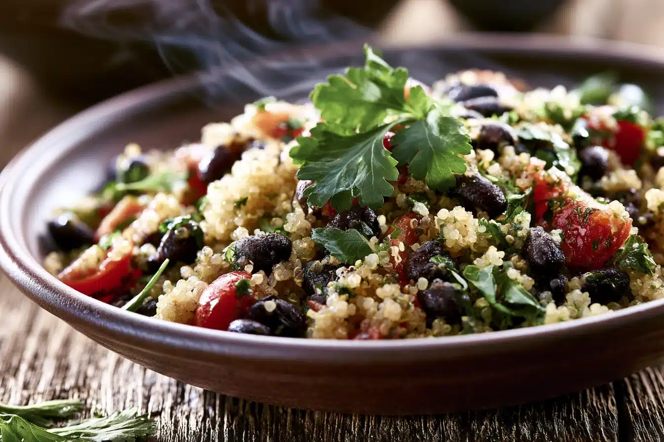Herbed Quinoa and Black Bean Salad 2 Herbed Quinoa and Black Bean Salad