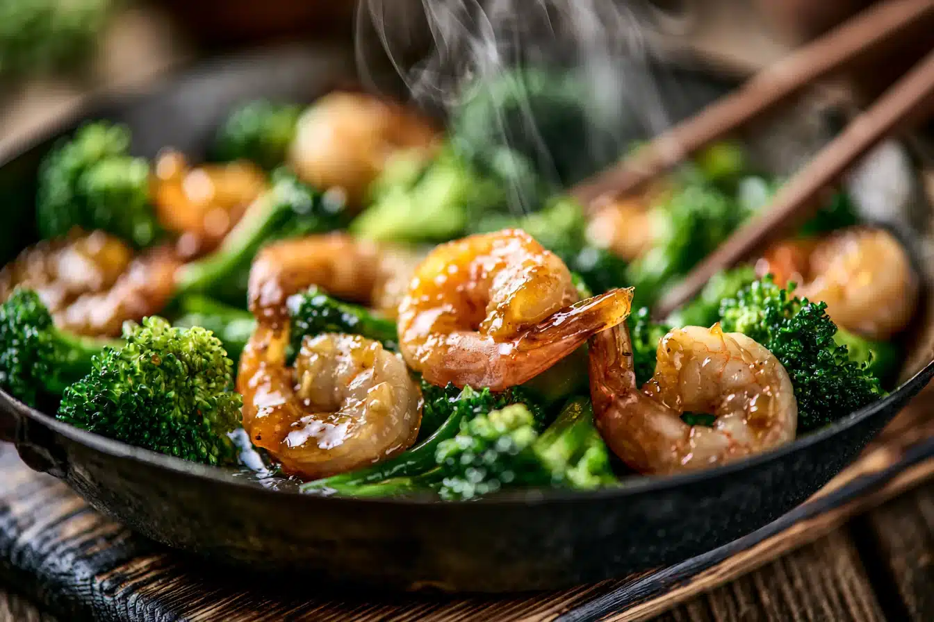 Honey Garlic Shrimp and Broccoli Stir-Fry 3 Honey Garlic Shrimp and Broccoli Stir-Fry