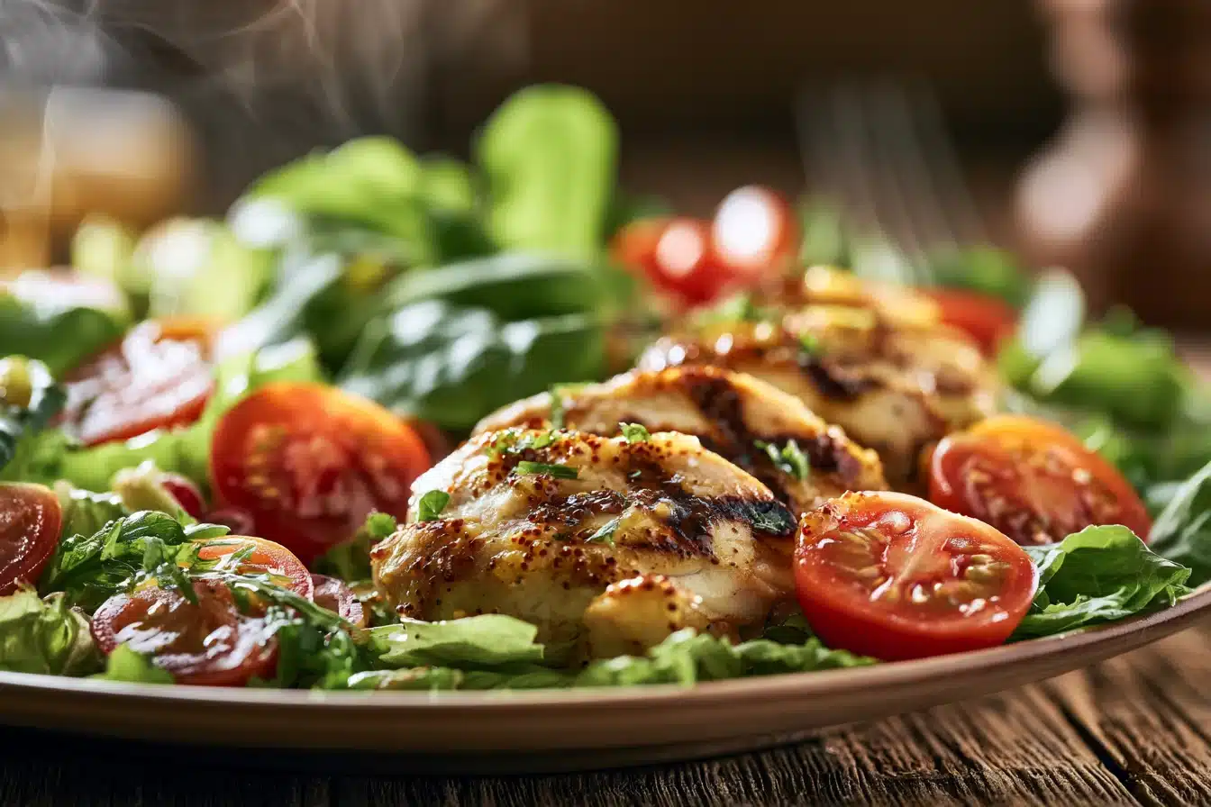 Honey Mustard Grilled Chicken Salad 2 Honey Mustard Grilled Chicken Salad