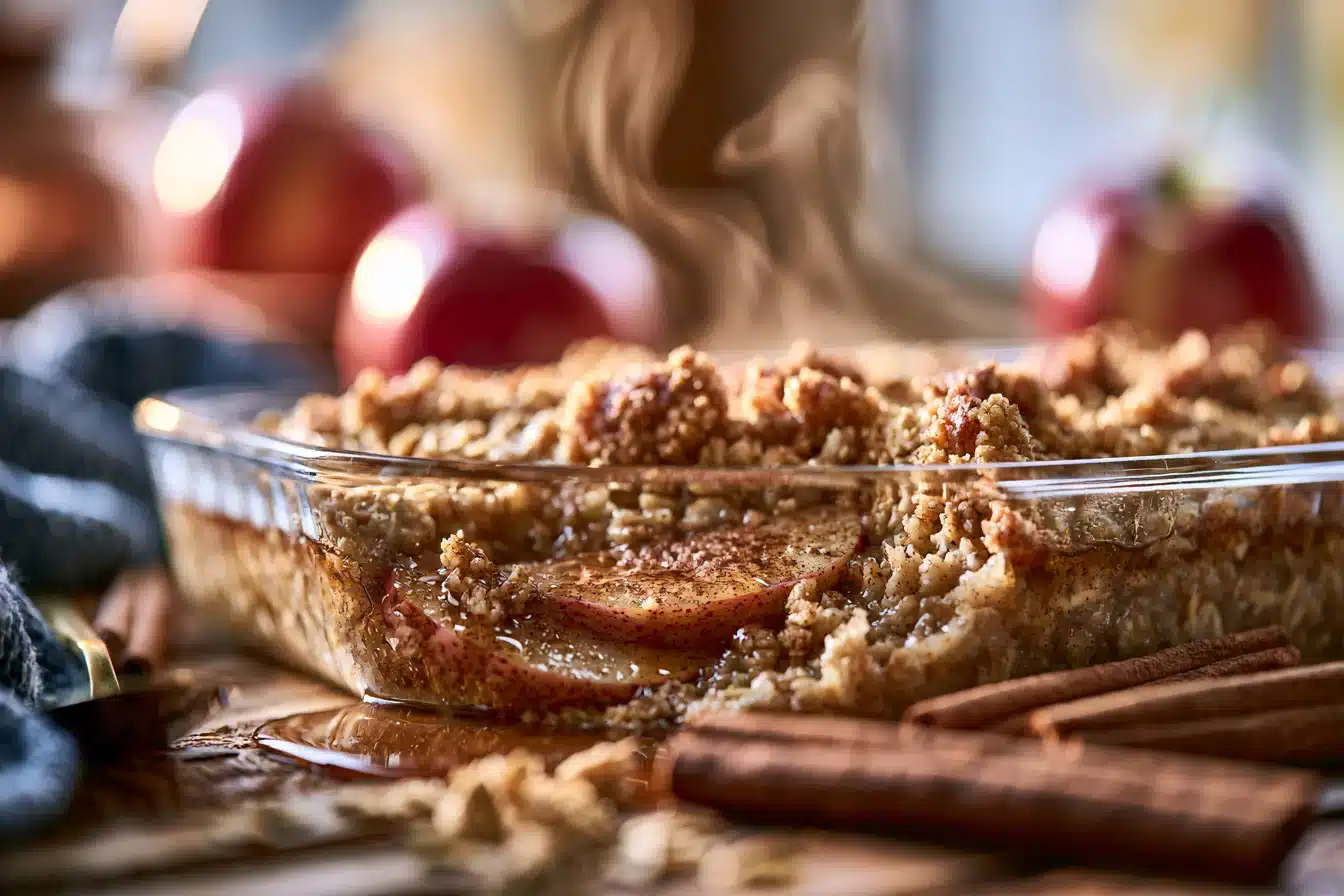 Maple Cinnamon Oatmeal Bake with Apples 3 Maple Cinnamon Oatmeal Bake with Apples
