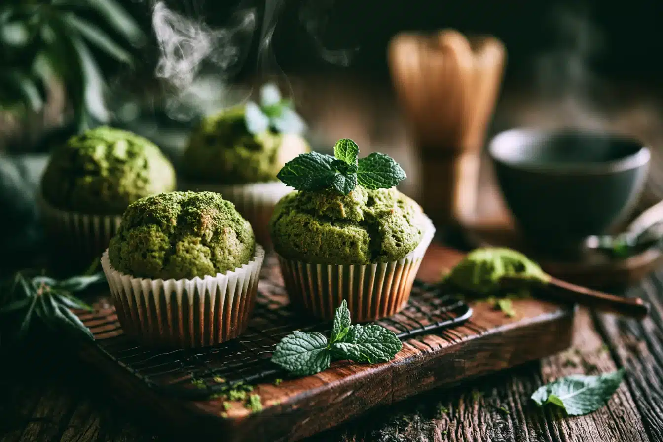 Matcha Green Tea Muffins 2 Matcha Green Tea Muffins