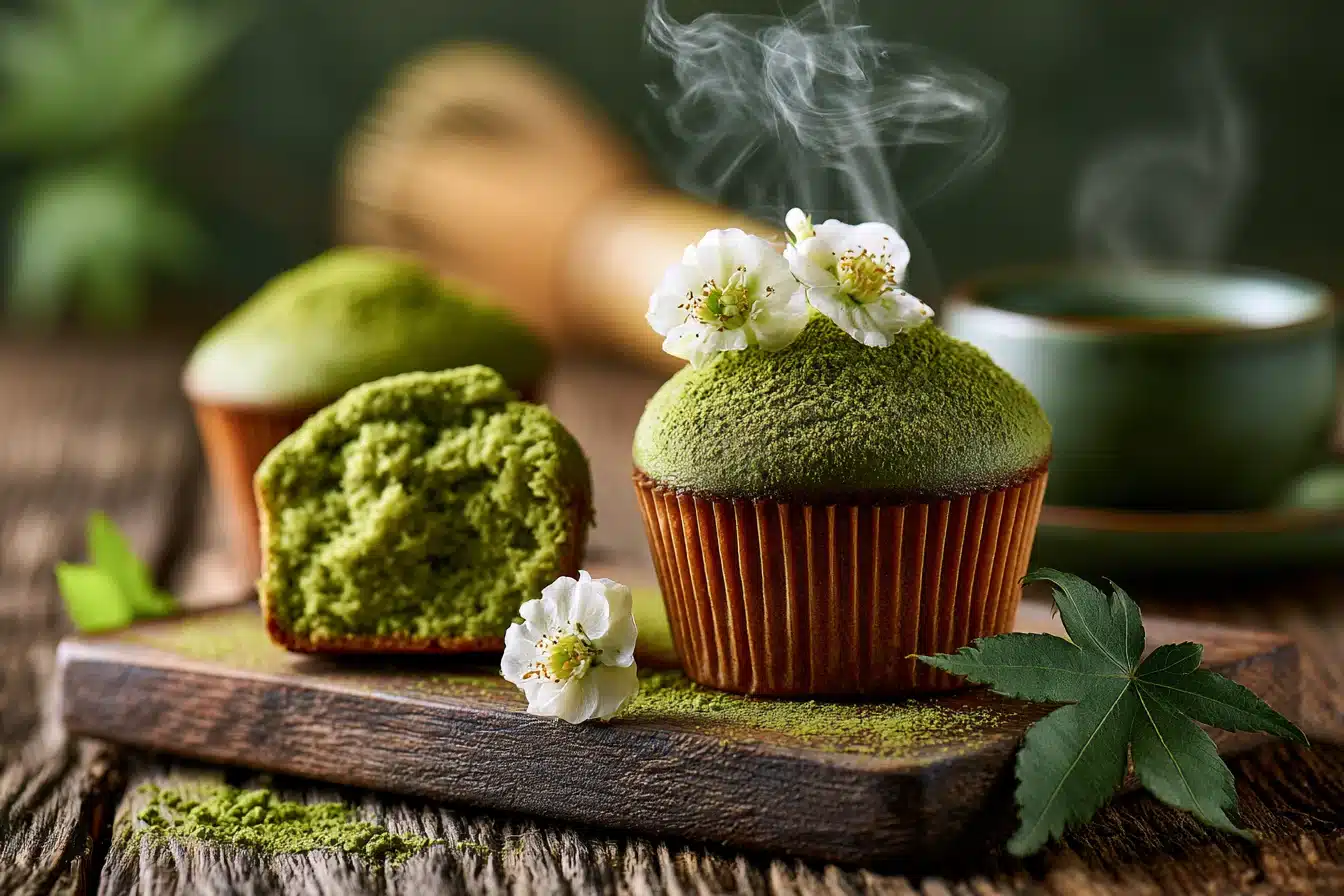 Matcha Green Tea Muffins 3 Matcha Green Tea Muffins