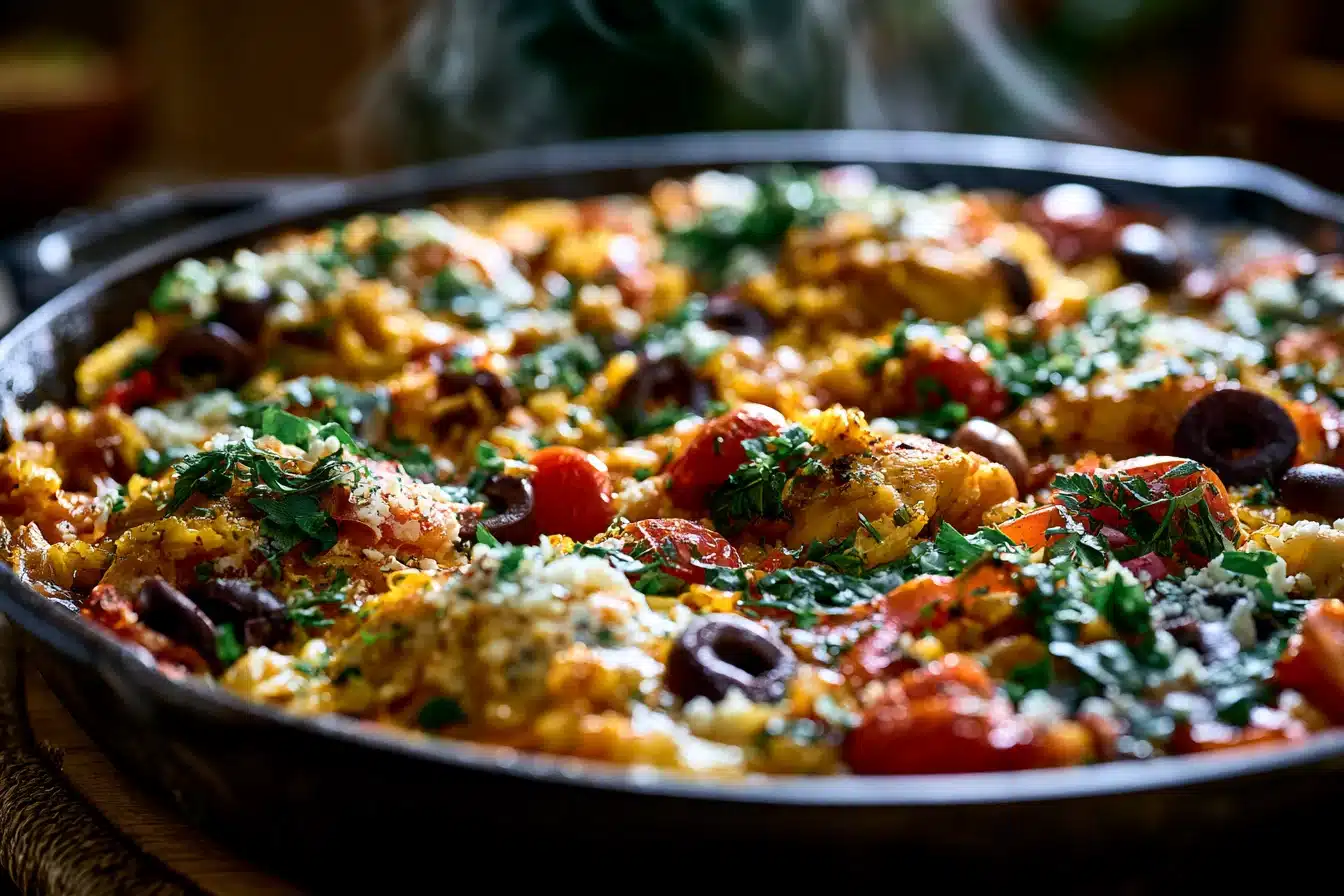 One-Pan Mediterranean Chicken and Rice 3 One-Pan Mediterranean Chicken and Rice