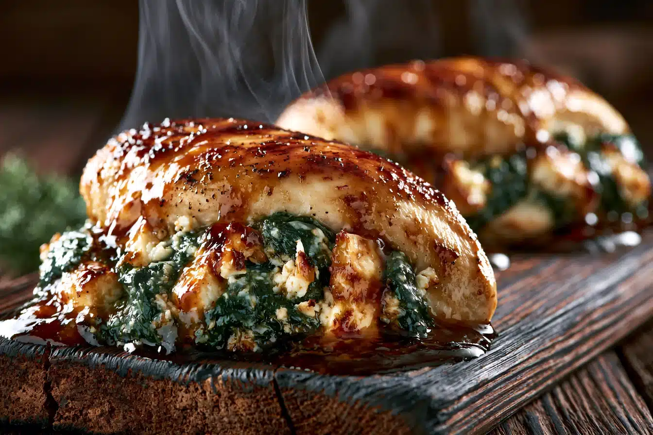 Savory Spinach and Feta Stuffed Chicken Breasts 2 Savory Spinach and Feta Stuffed Chicken Breasts
