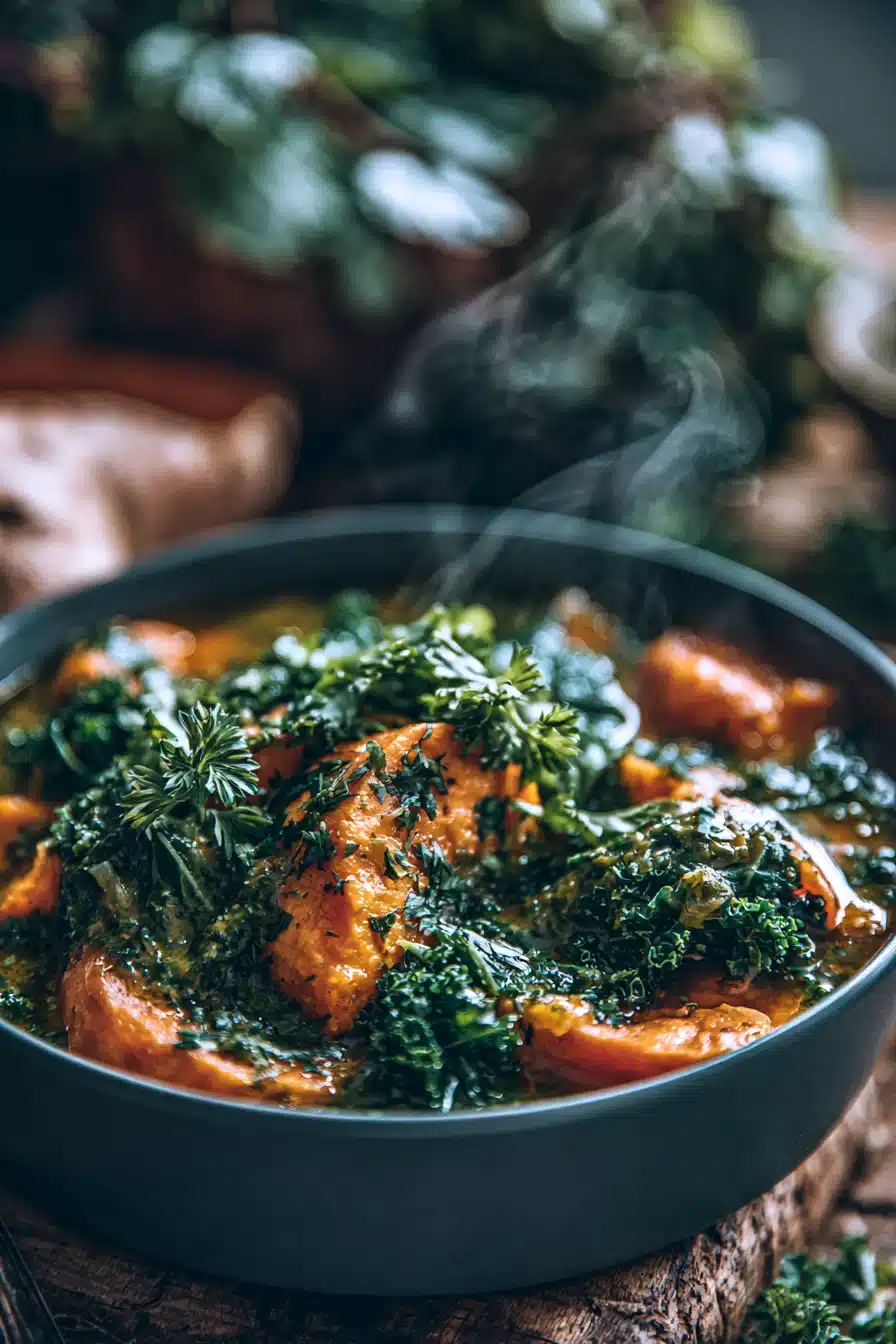 Savory Sweet Potato and Kale Stew 3 Savory Sweet Potato and Kale Stew