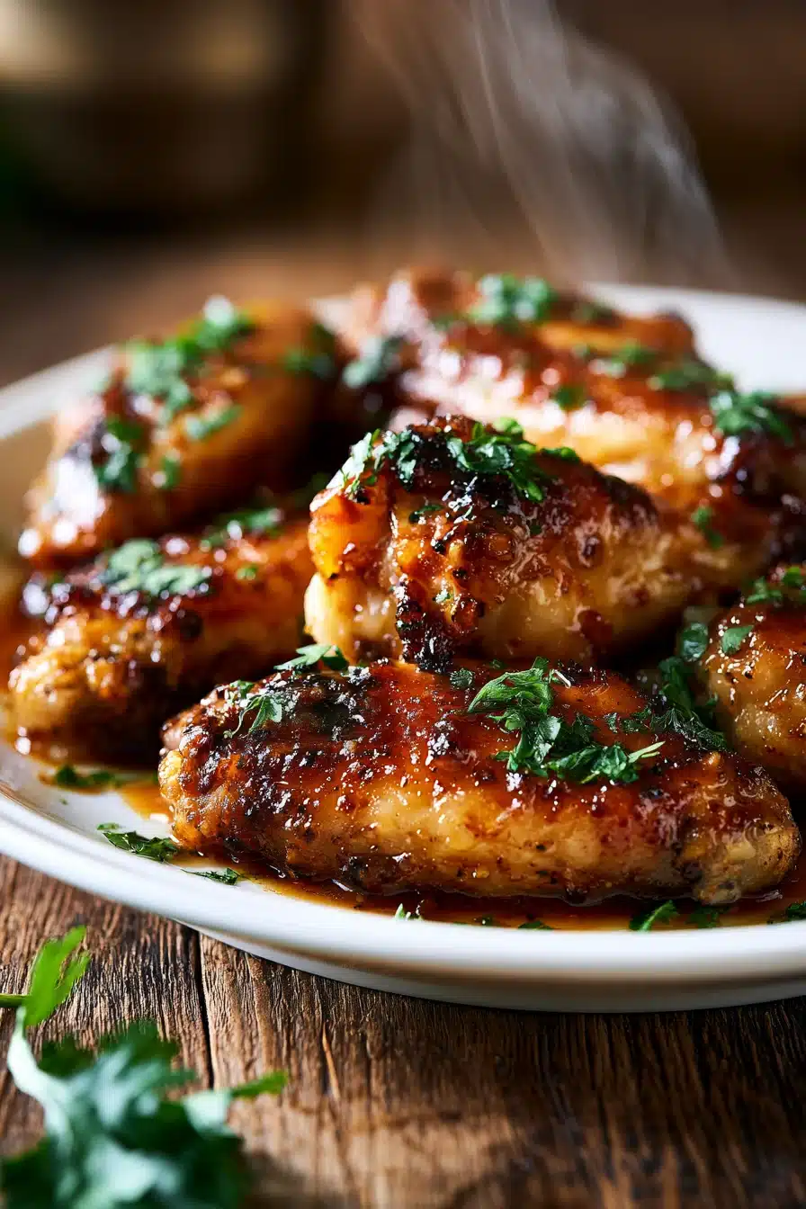 Spicy Honey Garlic Chicken Wings 2 Spicy Honey Garlic Chicken Wings