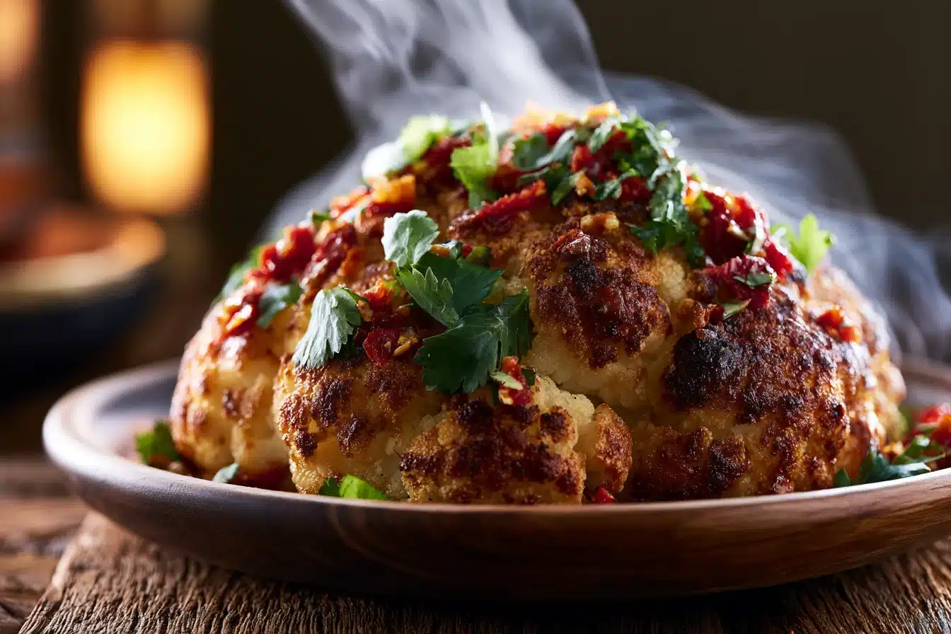 Spicy Sriracha Roasted Cauliflower 2 Spicy Sriracha Roasted Cauliflower