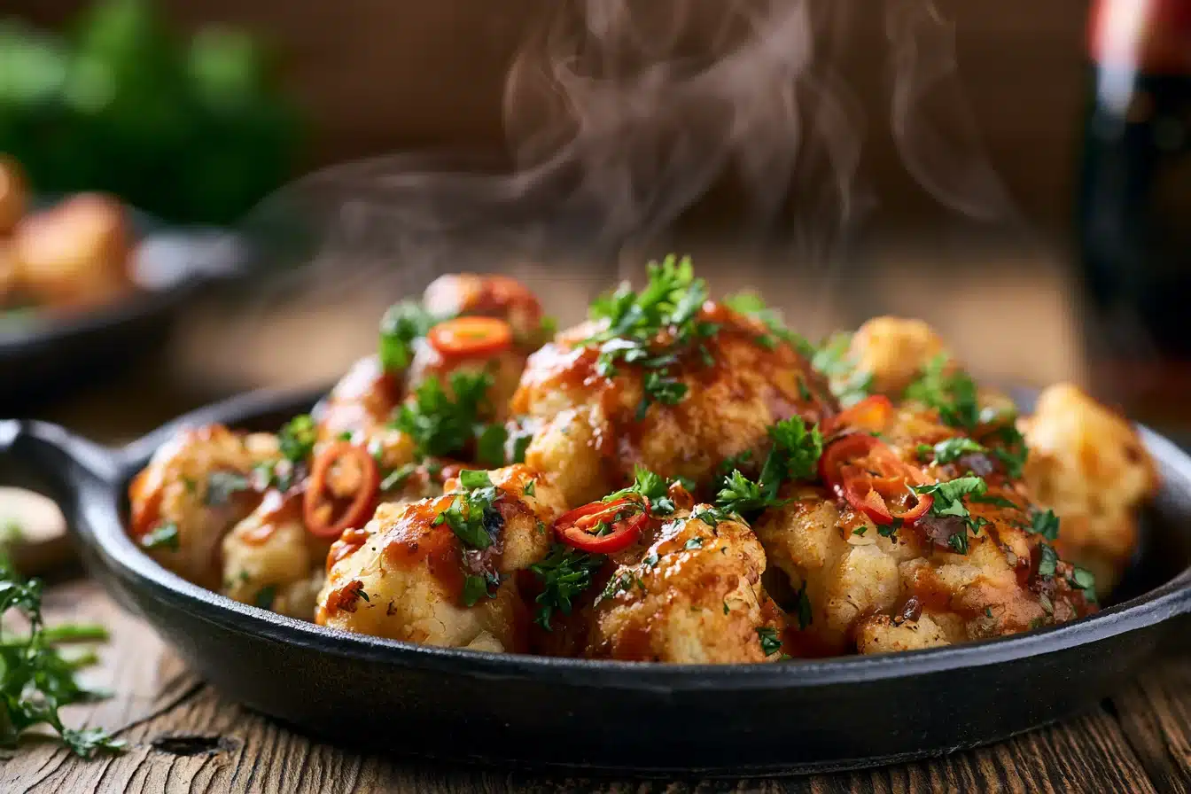 Spicy Sriracha Roasted Cauliflower 3 Spicy Sriracha Roasted Cauliflower