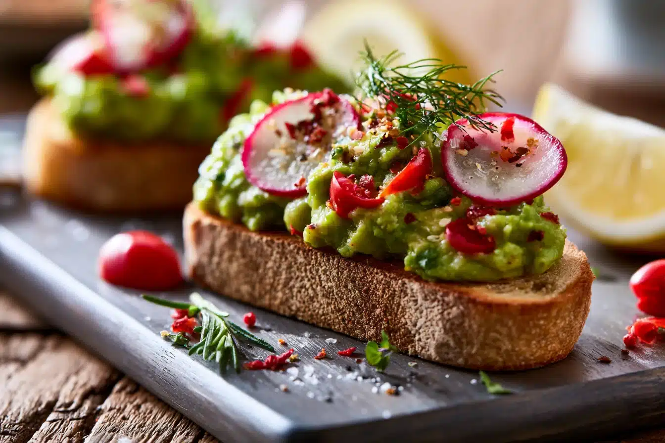 Zesty Avocado Toast with Radishes 2 Zesty Avocado Toast with Radishes